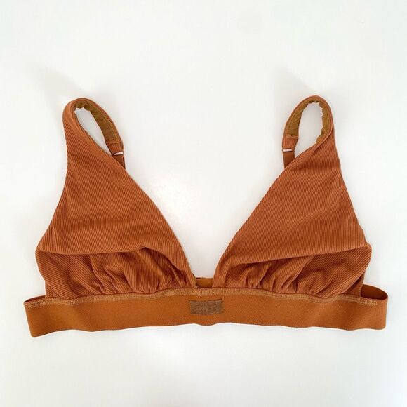 Skims Soft Lounge Plunge Bralette - Copper - 4x - Picture 1 of 6